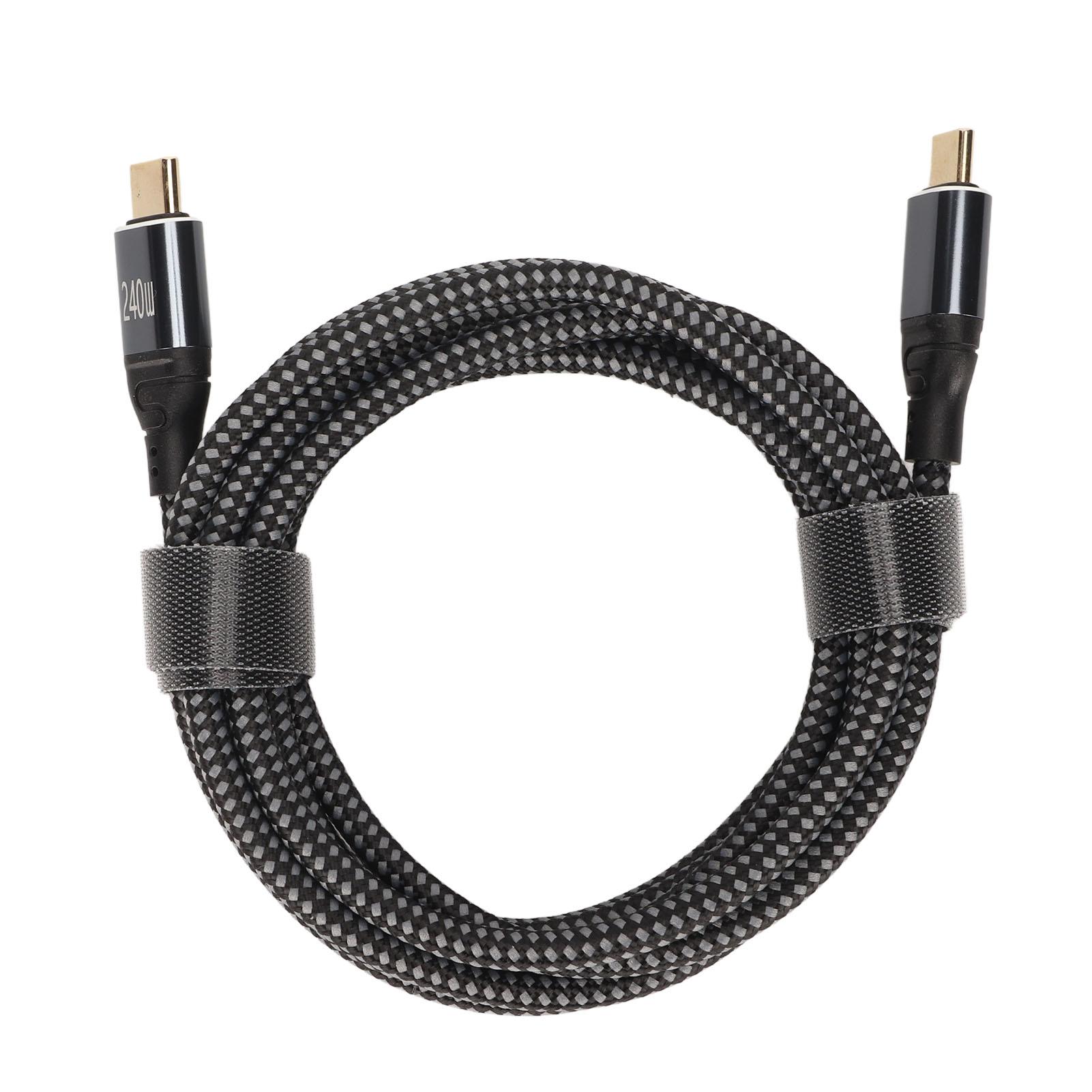 USB C to USB C Cable PD240W USB2.0 Type C Interface 480Mbps USB C Male to C Male Double Ended Data 200cm/78.7in
USB C to USB C Cable PD240W USB2.0 Type C Interface 480Mbps USB C Male to C Male Double Ended Data 200cm/78.7in
