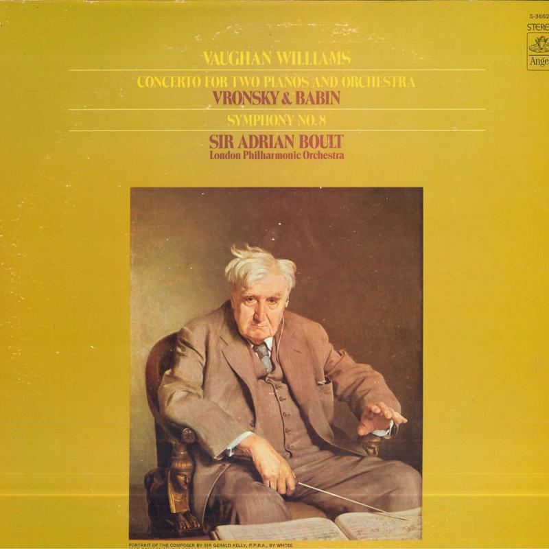 LP Record VAUGHAN WILLIAMS VRONSKY BABIN Concerto For Two Pianos And Orchest S36625 ANGEL UK Classical Used
LP Record VAUGHAN WILLIAMS VRONSKY BABIN Concerto For Two Pianos And Orchest S36625 ANGEL UK Classical Used