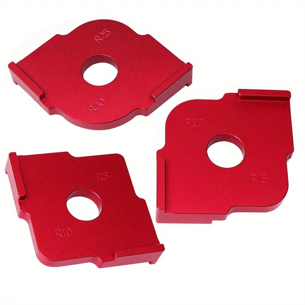 3Pcs Radius Jig Router Templates, R5-R30 Corner Radius Quick-Jig, Aluminium Alloy Routing Rounded Corners, for Woodworking DIY 1Set
3Pcs Radius Jig Router Templates, R5-R30 Corner Radius Quick-Jig, Aluminium Alloy Routing Rounded Corners, for Woodworking DIY 1Set