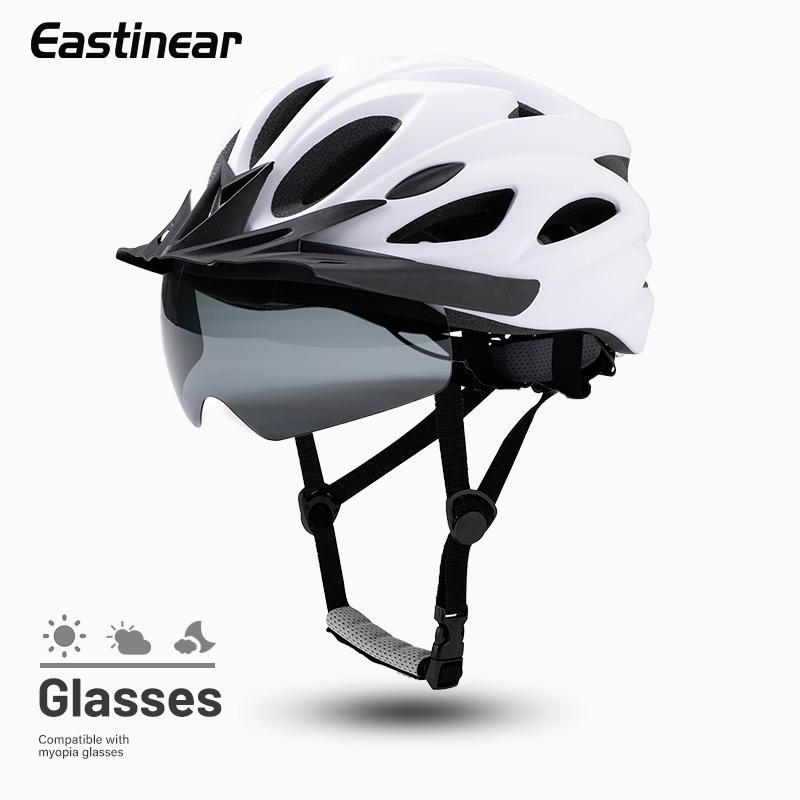Eastinear 4-in 1 Bicycle Helmet 18-hole Breathable Adult Road MTB Magnetic Goggles for Men and Women Outdoor Riding Equipment L(56-62CM) белый
Eastinear 4-in 1 Bicycle Helmet 18-hole Breathable Adult Road MTB Magnetic Goggles for Men and Women Outdoor Riding Equipment L(56-62CM) белый