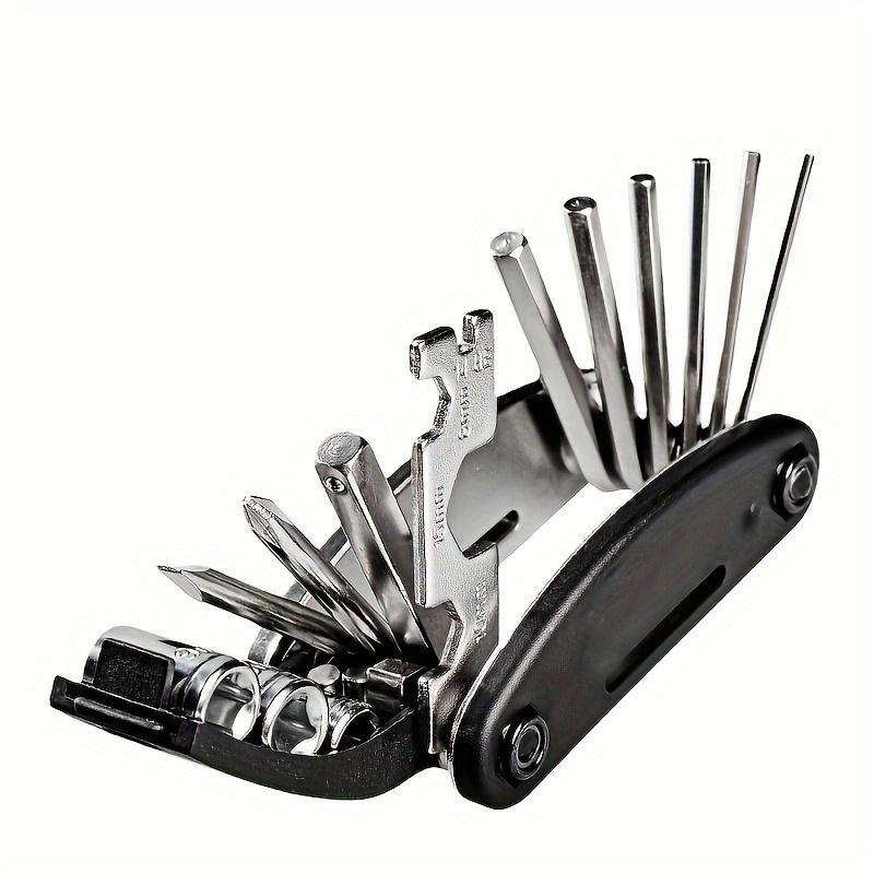 16-in-1 Bike Repair Tools Mini Mountain Bike Emergency Repairs Tool Set Motorcycle Multi Function Rust Resistant Repair Tools
16-in-1 Bike Repair Tools Mini Mountain Bike Emergency Repairs Tool Set Motorcycle Multi Function Rust Resistant Repair Tools