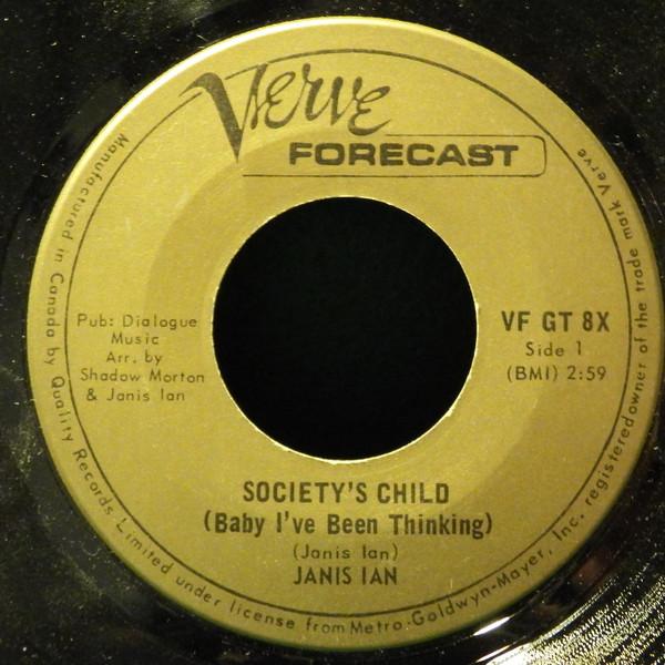 7inch Record JANIS IAN - Society s Child (Baby I ve Been Thi VFGT8X Verve Forecast 1967 Canada Pop Used
7inch Record JANIS IAN - Society s Child (Baby I ve Been Thi VFGT8X Verve Forecast 1967 Canada Pop Used