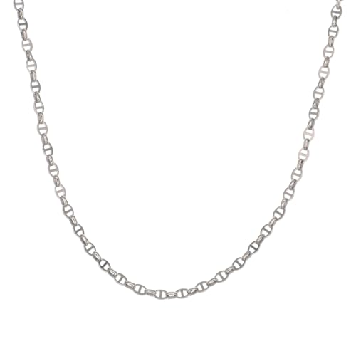 ZIYMU Marine Chain Necklace, Surgical Stainless Steel 316L, Width 6mm/8mm, Length 40cm/45cm/50cm/55cm, Silver, zm-n04-850
ZIYMU Marine Chain Necklace, Surgical Stainless Steel 316L, Width 6mm/8mm, Length 40cm/45cm/50cm/55cm, Silver, zm-n04-850