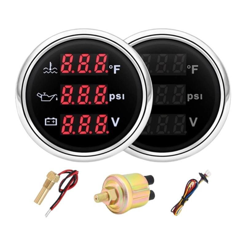 52mm Oil Pressure Water Temperature Volt Gauge Kit With High Precisions Sensor For Cars And Motorcycle Alloy Construction
52mm Oil Pressure Water Temperature Volt Gauge Kit With High Precisions Sensor For Cars And Motorcycle Alloy Construction