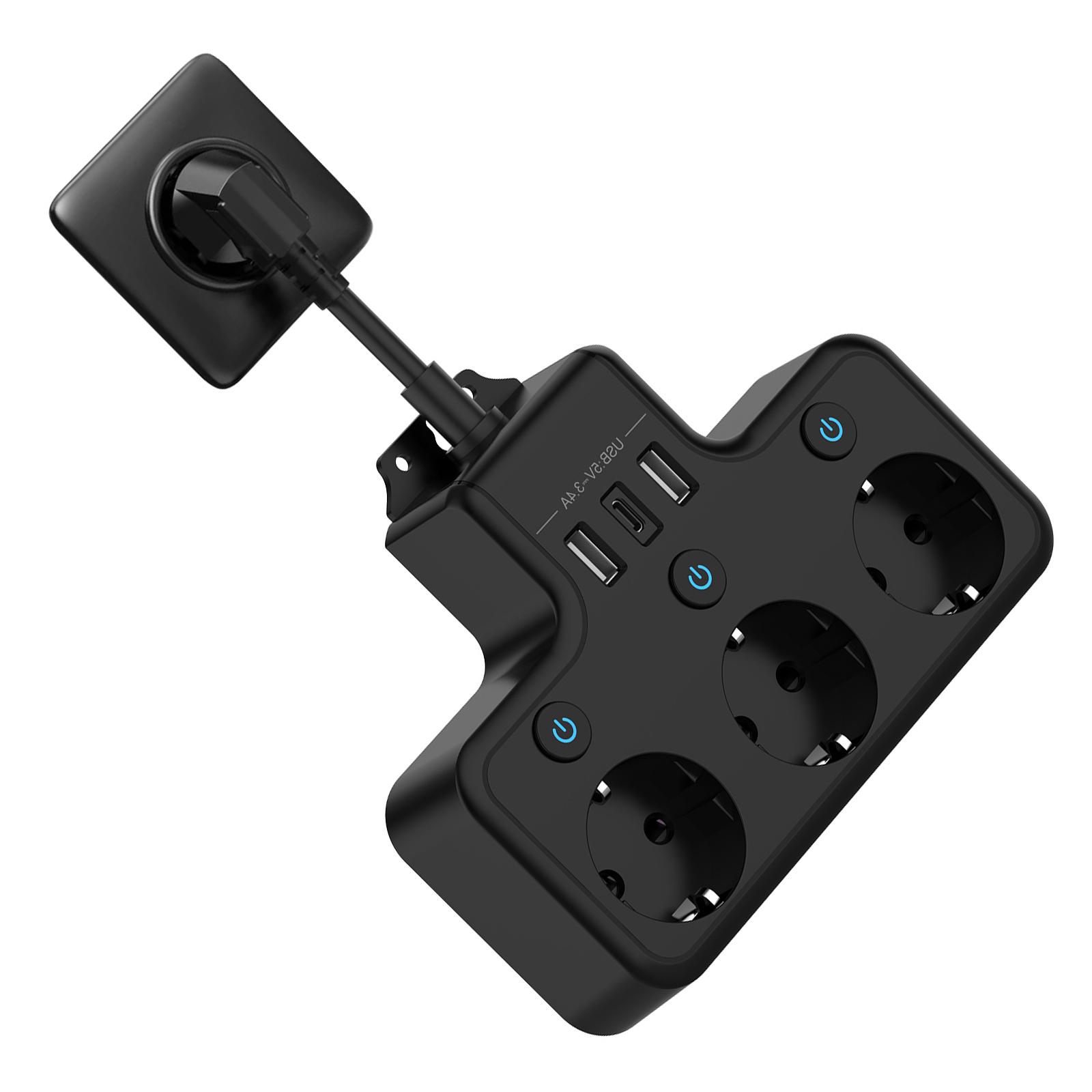 MultiPlugs Extension Power Strips Electrical Outlet USB /Type C Charging Port And Overloads Protections European Plugs чорний
MultiPlugs Extension Power Strips Electrical Outlet USB /Type C Charging Port And Overloads Protections European Plugs чорний