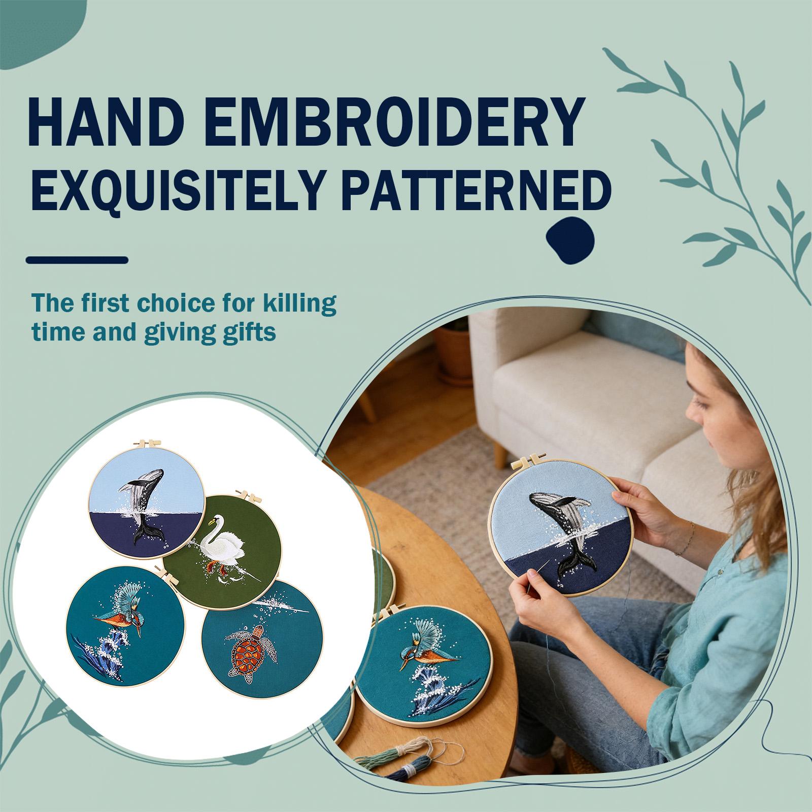 DIY 3D Embroidery Craft For Beginners: Fabric Embroidery Material Kit, 20cm Embroidery Hoop ,Not A Finished 30cm Fabric,, Four,Piece Set One Size синій
DIY 3D Embroidery Craft For Beginners: Fabric Embroidery Material Kit, 20cm Embroidery Hoop ,Not A Finished 30cm Fabric,, Four,Piece Set One Size синій