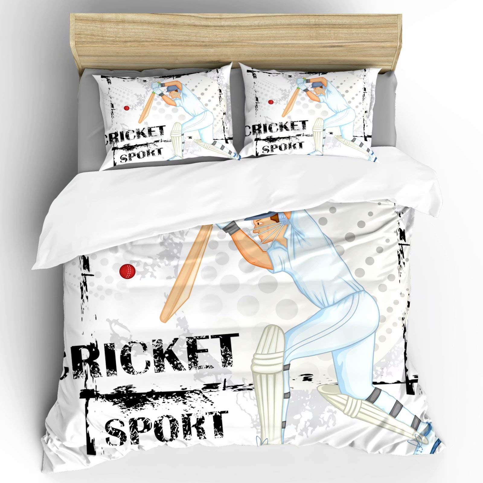 Cricket Duvet Cover Set Abstract Sports Pattern Bedding Set Microfiber Player Playing Game Of Cricket Double Queen Quilt Cover EU single(135x200cm)
Cricket Duvet Cover Set Abstract Sports Pattern Bedding Set Microfiber Player Playing Game Of Cricket Double Queen Quilt Cover EU single(135x200cm)