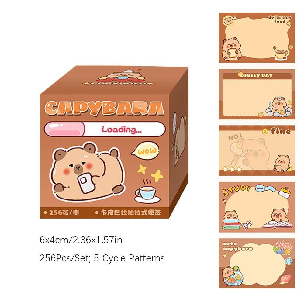 Full Adhesive Sticky Note Capybara/Panda Tearable Notepad Kawaii Labels Stickers School/Office A-256Pcs/Set
Full Adhesive Sticky Note Capybara/Panda Tearable Notepad Kawaii Labels Stickers School/Office A-256Pcs/Set