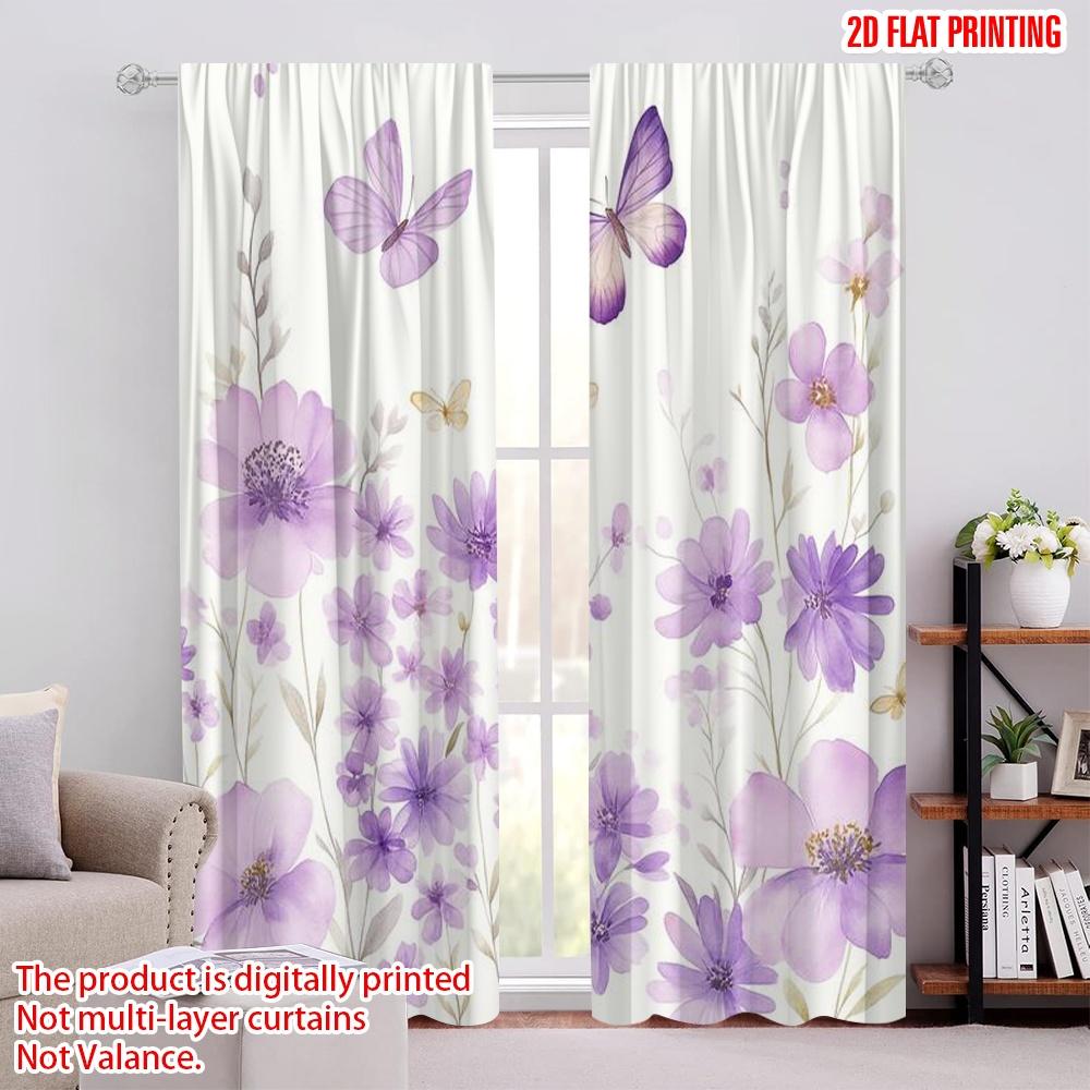 2 шт., шторы с принтом 2D, узор «Лавандовые шепоты», универсальная ткань (без удилища) Праздничный Арт Деко Идеально для Гостиной, 52.50 × 116.00 cm 2 pcs
2 шт., шторы с принтом 2D, узор «Лавандовые шепоты», универсальная ткань (без удилища) Праздничный Арт Деко Идеально для Гостиной, 52.50 × 116.00 cm 2 pcs