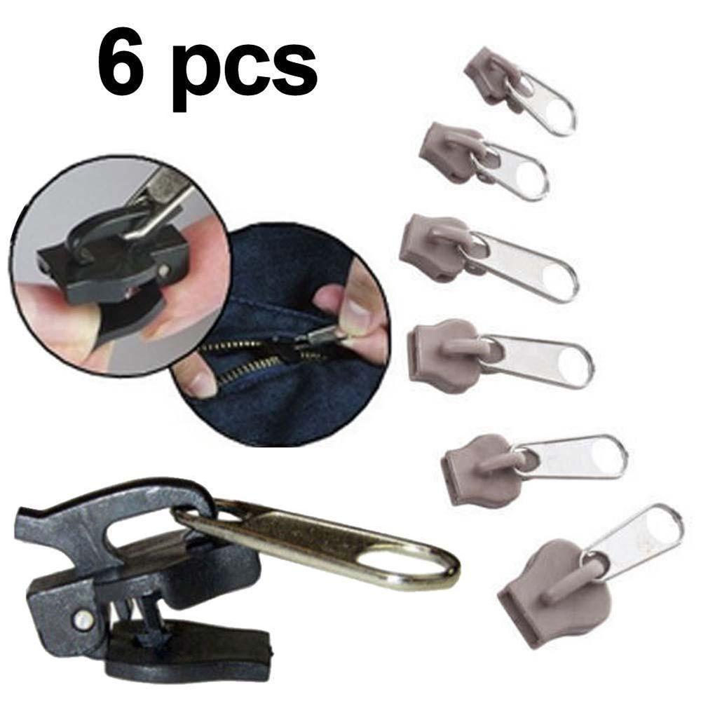 6 PCS/Bag Universal Instant Fix Zipper Repair Kit Replacement Zip Slider Teeth Rescue New Design Zippers For Sewing Clothes
6 PCS/Bag Universal Instant Fix Zipper Repair Kit Replacement Zip Slider Teeth Rescue New Design Zippers For Sewing Clothes