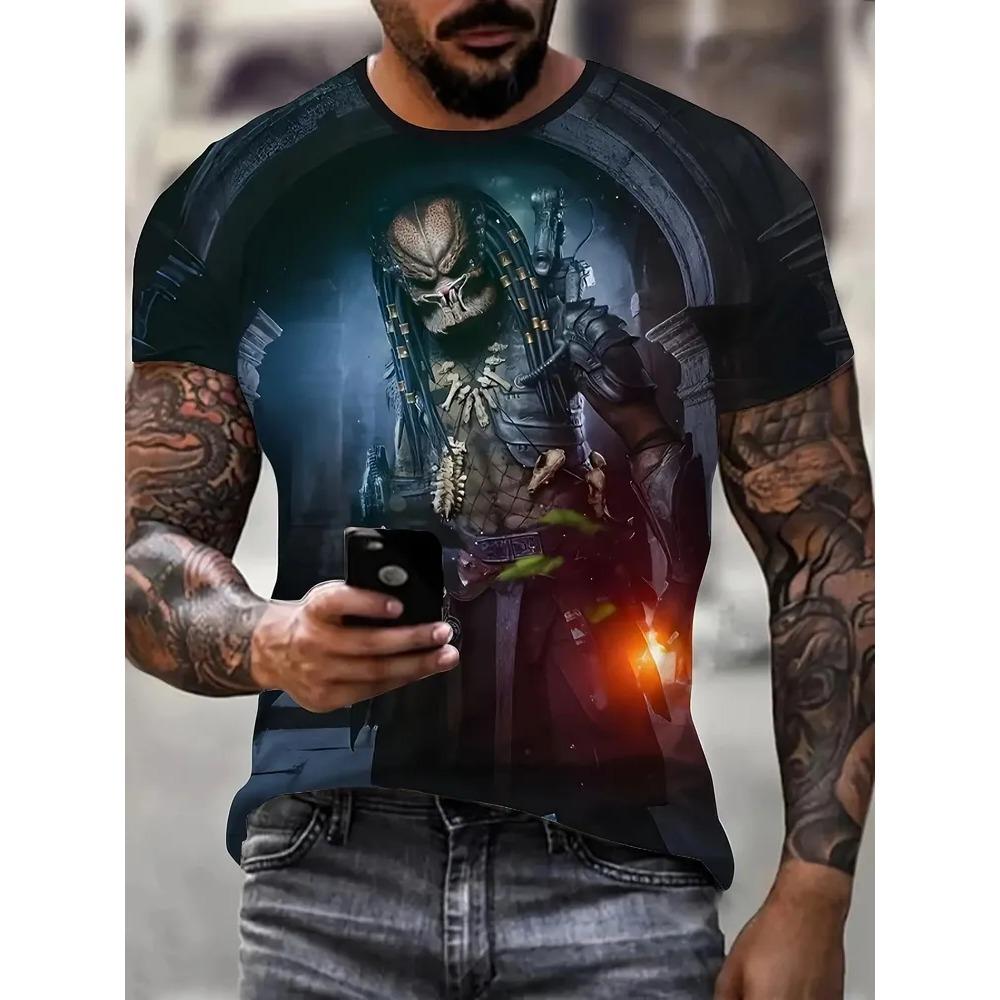 Summer Mens T-shirt Creative Cartoon 3D Printed Short Sleeved T-shirt Fashionable Comfortable Soft Breathable Large Loose T-shirt S
Summer Mens T-shirt Creative Cartoon 3D Printed Short Sleeved T-shirt Fashionable Comfortable Soft Breathable Large Loose T-shirt S