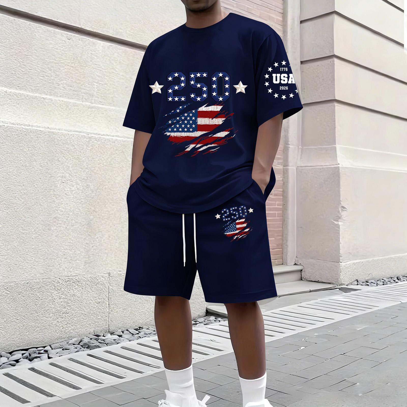 Men s Casual Two Piece Set Short Sleeve Crew Neck Top and Shorts Lightweight Breathable Comfortable Fit Summer Outfit XXXXL синий
Men s Casual Two Piece Set Short Sleeve Crew Neck Top and Shorts Lightweight Breathable Comfortable Fit Summer Outfit XXXXL синий