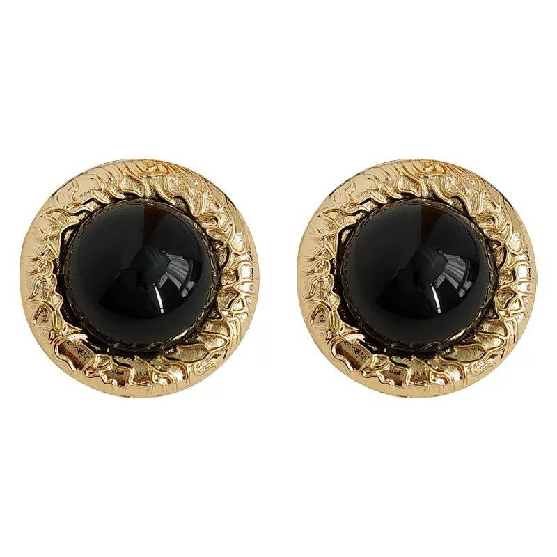 Needle Retro Light Luxury Style Round Geometric Earrings Women S French Temperament Advanced Sense Black Agate Niche Fashion чёрный
Needle Retro Light Luxury Style Round Geometric Earrings Women S French Temperament Advanced Sense Black Agate Niche Fashion чёрный