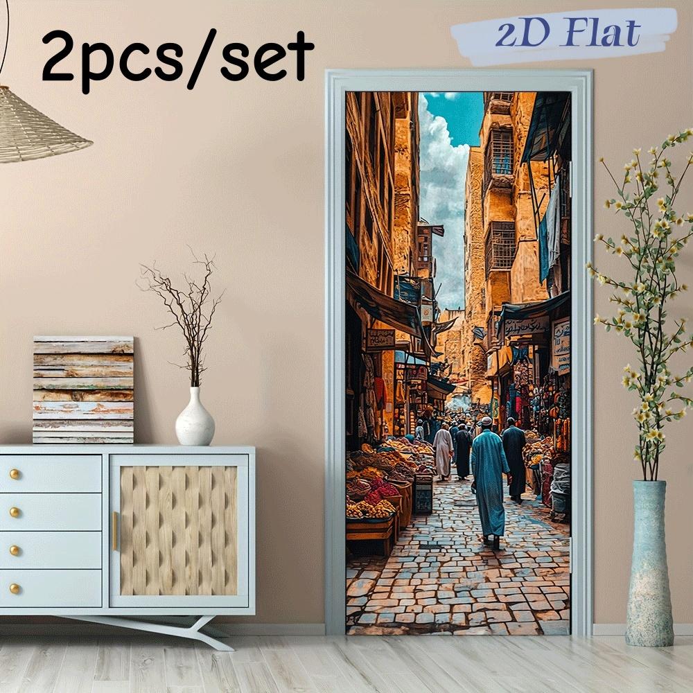 2pcs Retro Middle Eastern Style Street View Wall Stickers Arab Market Architecture Street Decoration Stickers Living Room Entran (as the picture,38.5x200cmx2)
2pcs Retro Middle Eastern Style Street View Wall Stickers Arab Market Architecture Street Decoration Stickers Living Room Entran (as the picture,38.5x200cmx2)