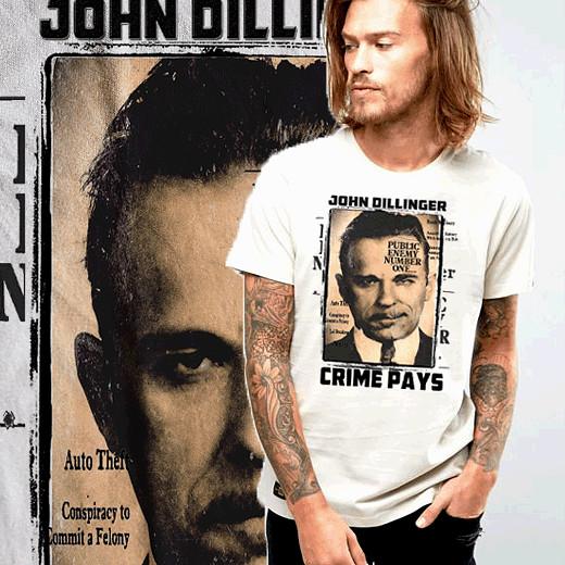 Gangster t-shirt John Dillinger Hitman Mob Street Hustle mobster mafia white tee 4XL
Gangster t-shirt John Dillinger Hitman Mob Street Hustle mobster mafia white tee 4XL