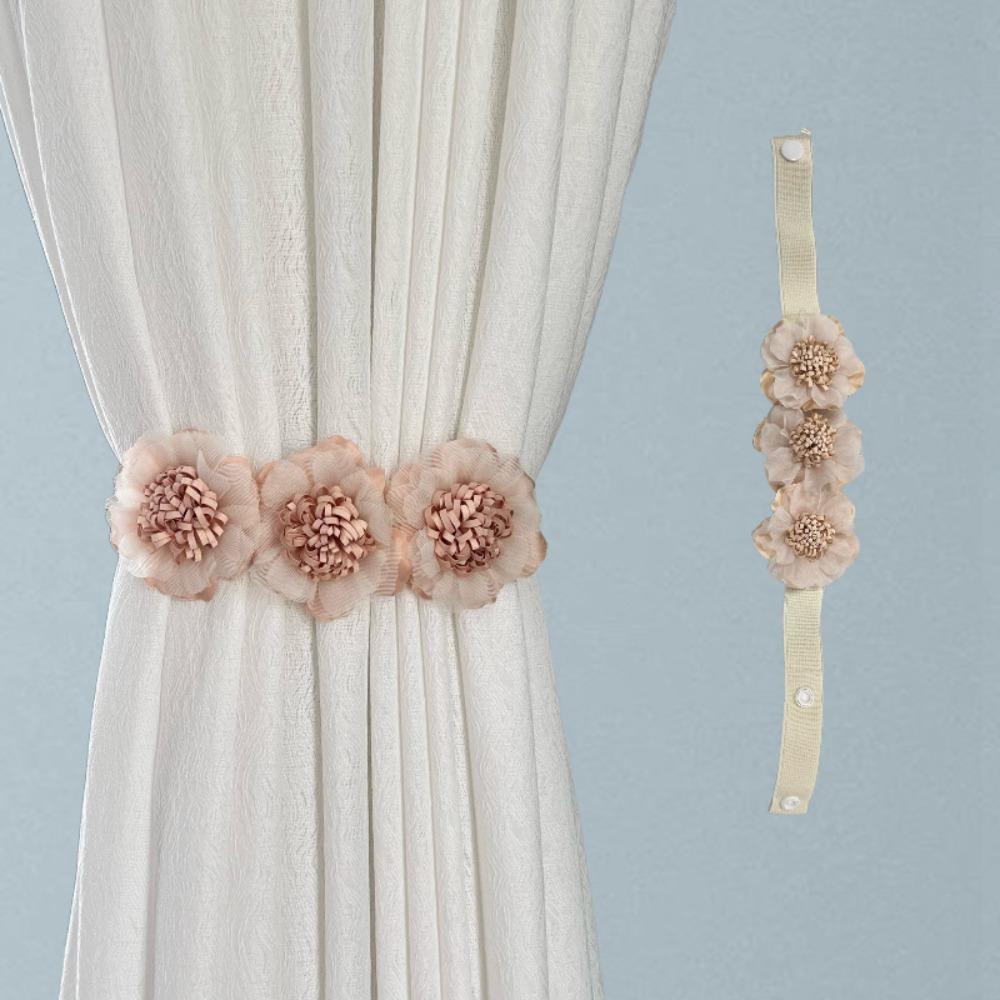 Эластичная лента для подвязывания штор в форме цветка, регулируемые пряжки для оконных штор, держатели шторной веревки без пробивания, домашний декор бежевый
Эластичная лента для подвязывания штор в форме цветка, регулируемые пряжки для оконных штор, держатели шторной веревки без пробивания, домашний декор бежевый