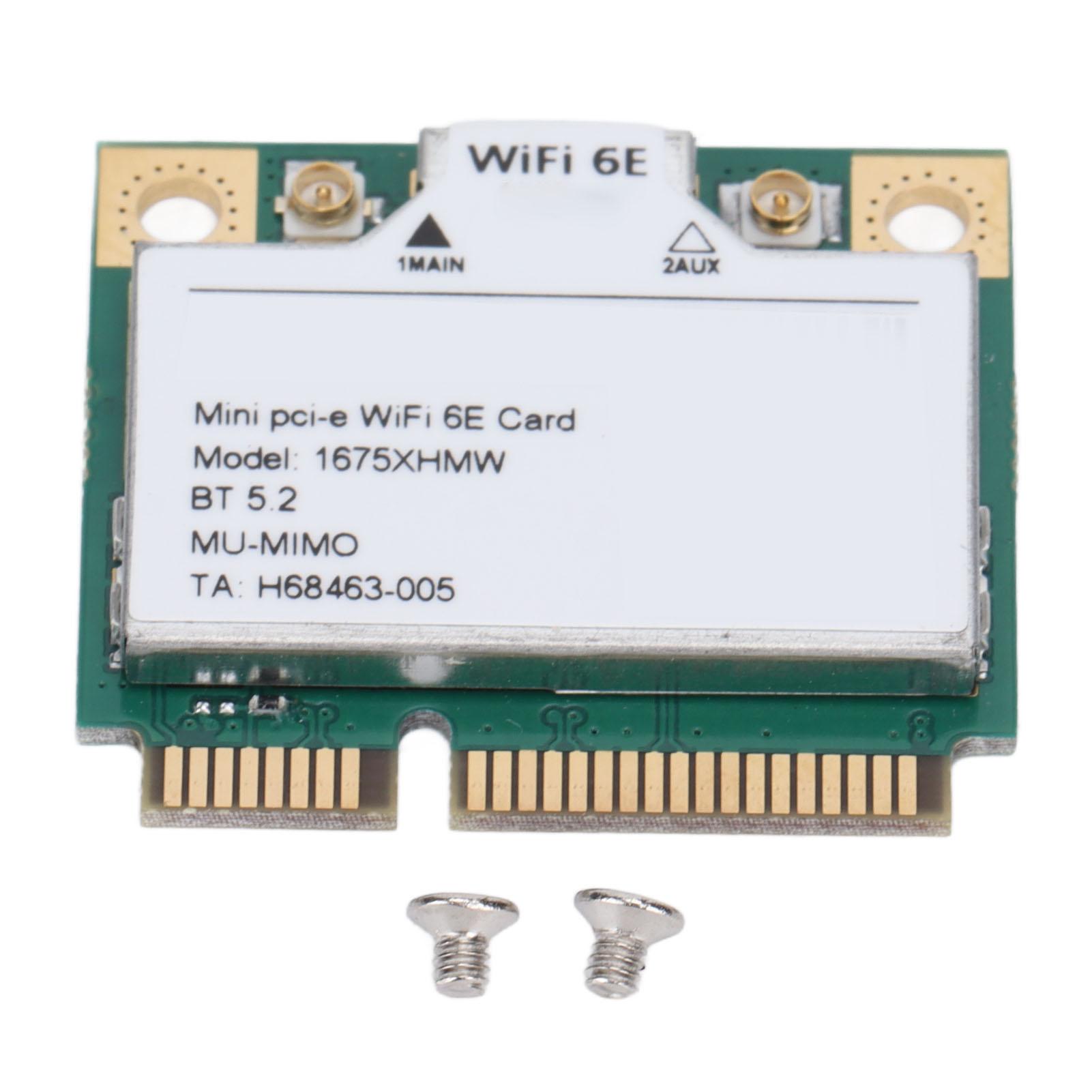 Computer Network Card Mini Pcie 2400Mbps WiFi 6E Bluetooth 5.2 3Band Wireless Network Adapter for
Computer Network Card Mini Pcie 2400Mbps WiFi 6E Bluetooth 5.2 3Band Wireless Network Adapter for