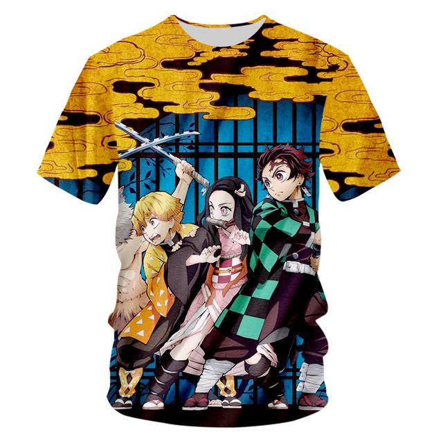 Аниме Demon Slayer Kimetsu No Yaiba футболки с 3D принтом косплэй летняя детская одежда с короткими рукавами футболки с мультяшным рисунком 6XL
Аниме Demon Slayer Kimetsu No Yaiba футболки с 3D принтом косплэй летняя детская одежда с короткими рукавами футболки с мультяшным рисунком 6XL