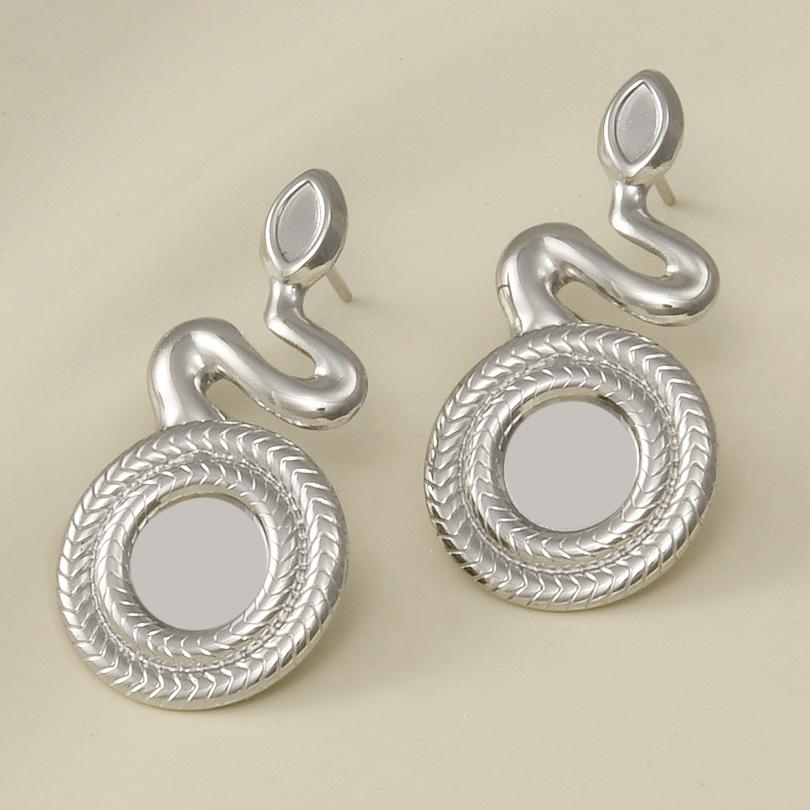 Vintage Snake Ear Studs Stainless Steel Earrings For Women Men Accessories Round Blank Settings DIY Jewelry Piercing Animal Gift
Vintage Snake Ear Studs Stainless Steel Earrings For Women Men Accessories Round Blank Settings DIY Jewelry Piercing Animal Gift