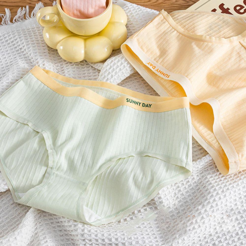 4Pcs Mid Waist Underwear for Women Letter Stripe Underpants Breathable Simple Briefs Gifts M-Random 4Pcs
4Pcs Mid Waist Underwear for Women Letter Stripe Underpants Breathable Simple Briefs Gifts M-Random 4Pcs