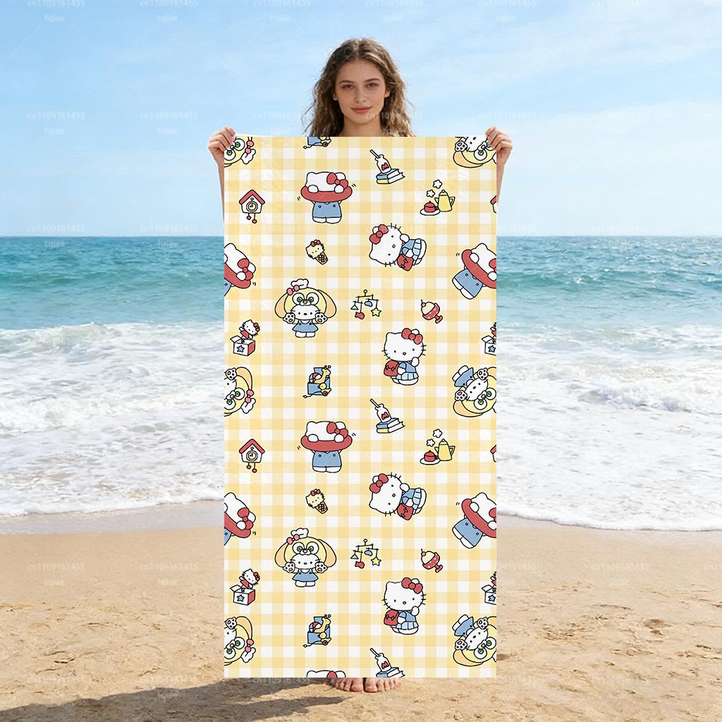 1pc Hello Kitty Beach Towel - Polyester 2D Print, Quick-Dry Lightweight for Swimming Surfing Camping, Unisex Holiday Gift W40*H60(CM)
1pc Hello Kitty Beach Towel - Polyester 2D Print, Quick-Dry Lightweight for Swimming Surfing Camping, Unisex Holiday Gift W40*H60(CM)