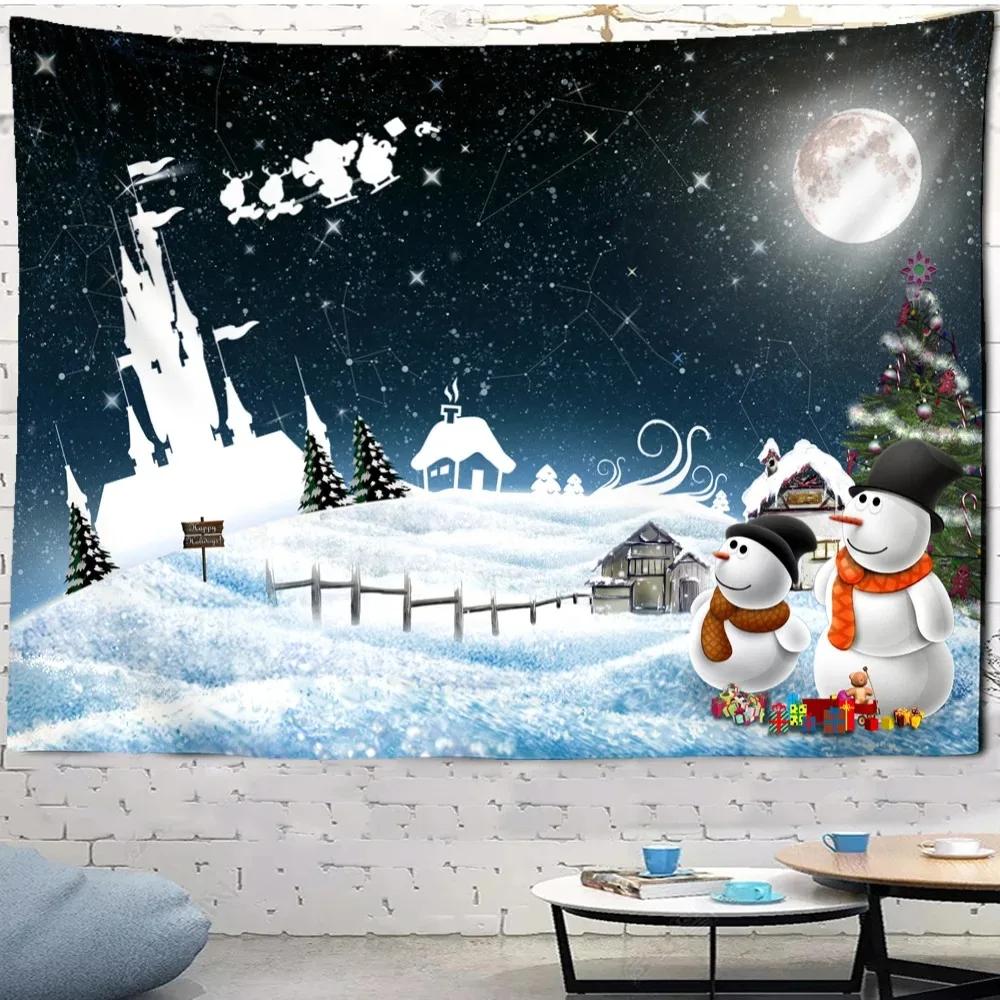 Рождественский снеговик Пейзаж Гобелен Спальня Гостиная Домашнее украшение стены 100x75cm
Рождественский снеговик Пейзаж Гобелен Спальня Гостиная Домашнее украшение стены 100x75cm