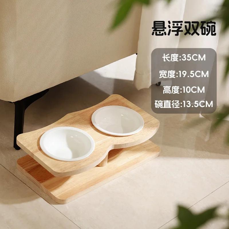 Solid Wood Elevated Cats Bowls Double Dog Ceramic Bowl Feeders 3 in 1Elevated Cat Dish Feeding Automatic Drinking Supplies
Solid Wood Elevated Cats Bowls Double Dog Ceramic Bowl Feeders 3 in 1Elevated Cat Dish Feeding Automatic Drinking Supplies