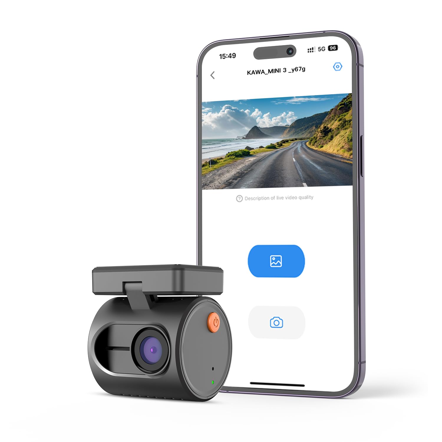 Drive recorder 2024 останній дизайн MINI Роздільна здатність 2K Ультракомпактний Додаткове встановлення Сумісний з IOS та Android
Drive recorder 2024 останній дизайн MINI Роздільна здатність 2K Ультракомпактний Додаткове встановлення Сумісний з IOS та Android