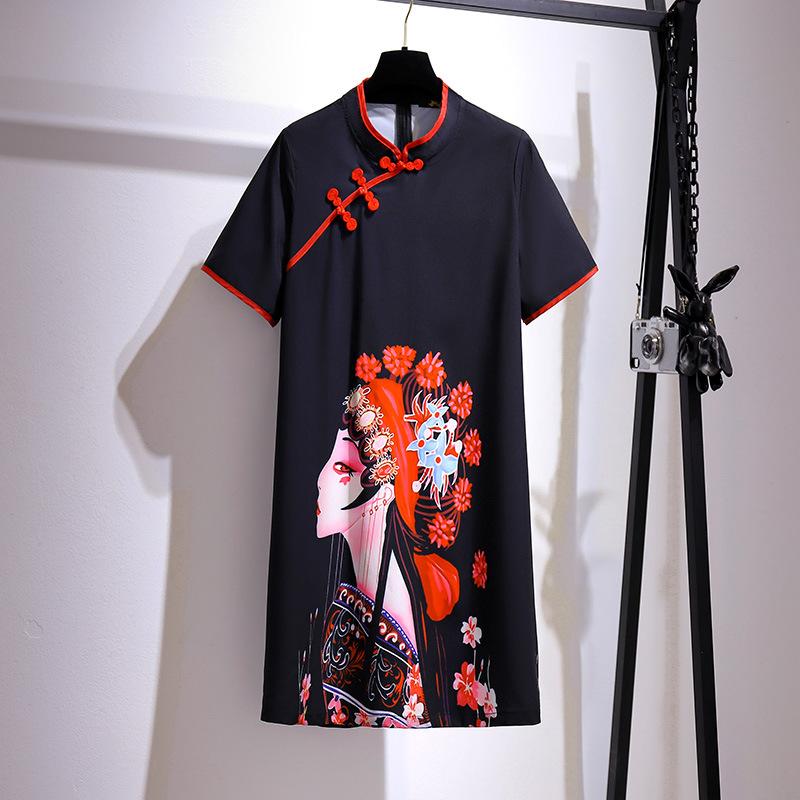 Женское платье Cheongsam большого размера, свободное платье с принтом, женская одежда больших размеров
Женское платье Cheongsam большого размера, свободное платье с принтом, женская одежда больших размеров