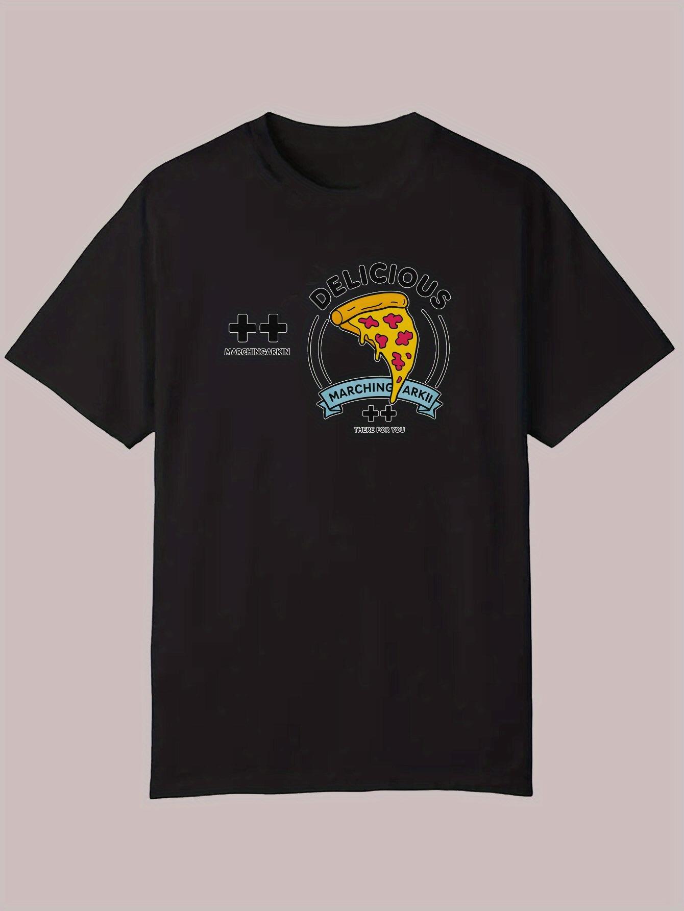 Black Casual Short Sleeve T-shirt - Deliciously Salacious Pizza Graphic Print XXXL
Black Casual Short Sleeve T-shirt - Deliciously Salacious Pizza Graphic Print XXXL