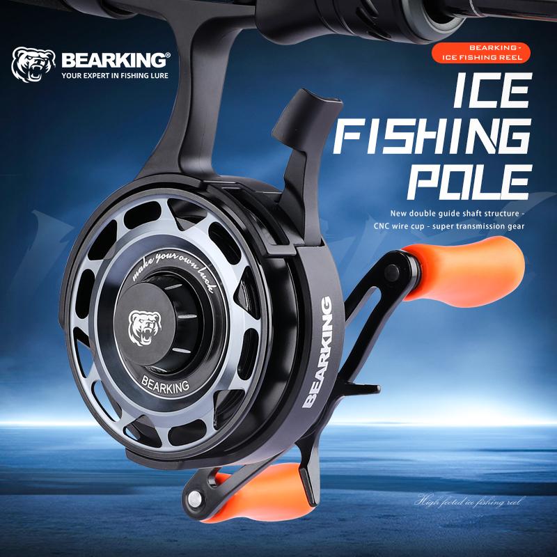 BEARKING high legged ice fishing wheel with dual guide shaft structure gentle descent magnet brake all metal carved wire cup BDL-R
BEARKING high legged ice fishing wheel with dual guide shaft structure gentle descent magnet brake all metal carved wire cup BDL-R