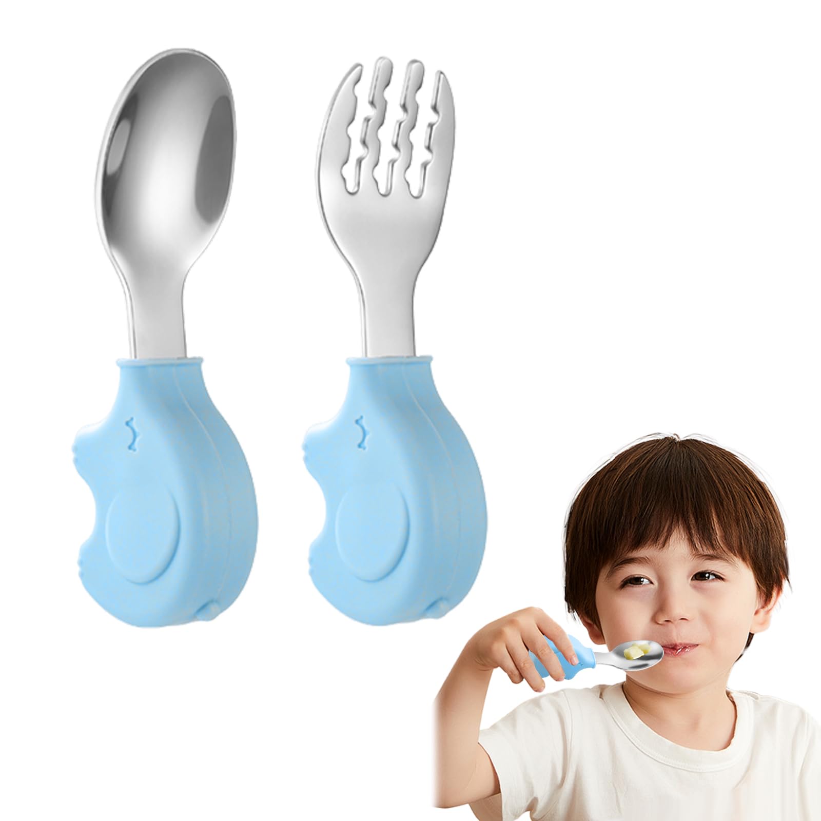 Coolooda Baby Spoon Fork Set of Baby Food Ложка для младенцев Еда для прикорма от Easy to For Birthday Baby Gift for Children 6 months and seniors (Набор 2) синий
Coolooda Baby Spoon Fork Set of Baby Food Ложка для младенцев Еда для прикорма от Easy to For Birthday Baby Gift for Children 6 months and seniors (Набор 2) синий