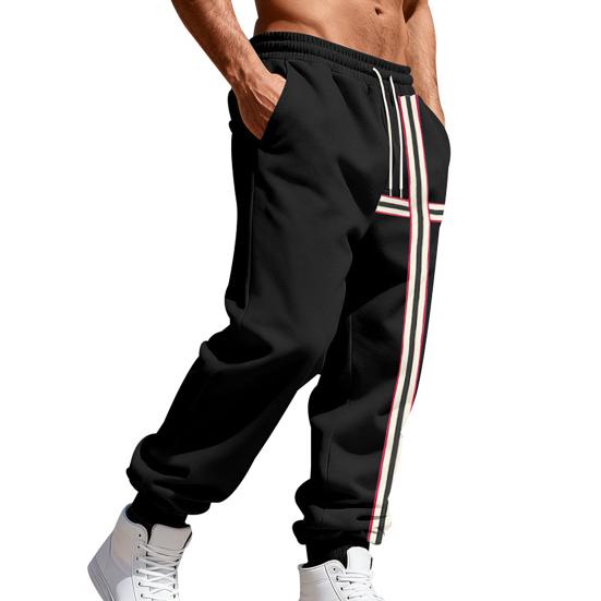 Men Sweatpants Elastic Mid-rise Joggers with Adjustable Drawstring Reinforced Pockets Velvet Lining M чёрный
Men Sweatpants Elastic Mid-rise Joggers with Adjustable Drawstring Reinforced Pockets Velvet Lining M чёрный