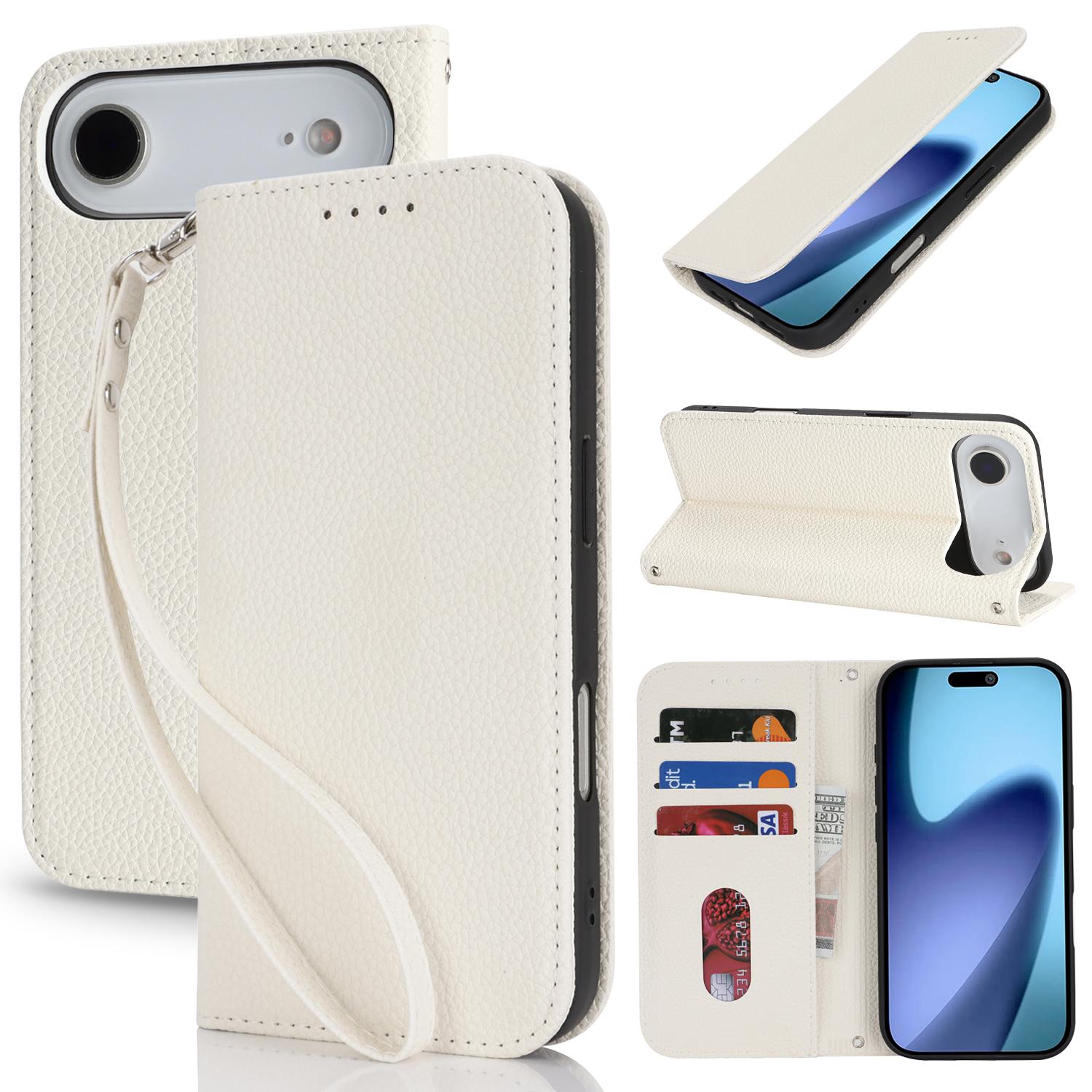 For iPhone Air Case Stand Wallet Litchi Texture Leather Flip Phone Cover with Strap
For iPhone Air Case Stand Wallet Litchi Texture Leather Flip Phone Cover with Strap