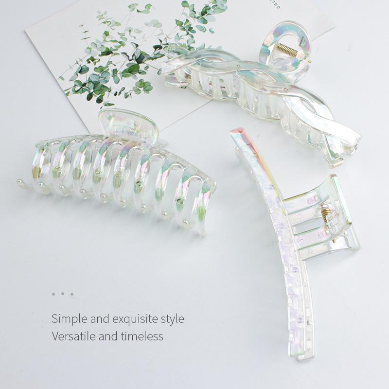 2022 Electroplated Transparent Colored Claw Shark Hair Clip for Women - High-End Fashion Accessory
2022 Electroplated Transparent Colored Claw Shark Hair Clip for Women - High-End Fashion Accessory