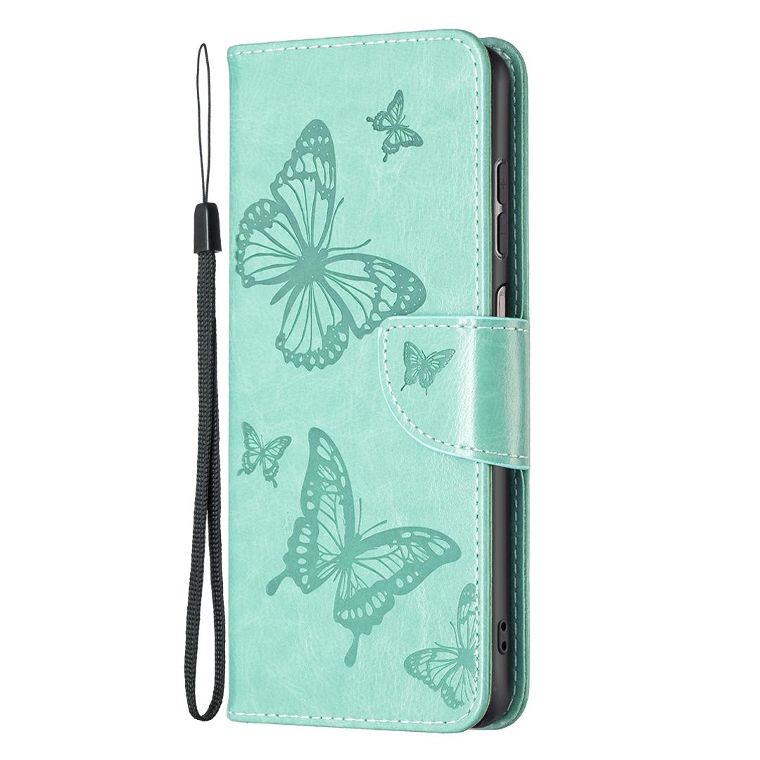 For Samsung Galaxy A13 4G/A13 5G/A04 4G (164.4mm) Butterfly Imprinted PU Leather+TPU Phone Case Wallet Stand Cover with Wrist Strap Green
For Samsung Galaxy A13 4G/A13 5G/A04 4G (164.4mm) Butterfly Imprinted PU Leather+TPU Phone Case Wallet Stand Cover with Wrist Strap Green