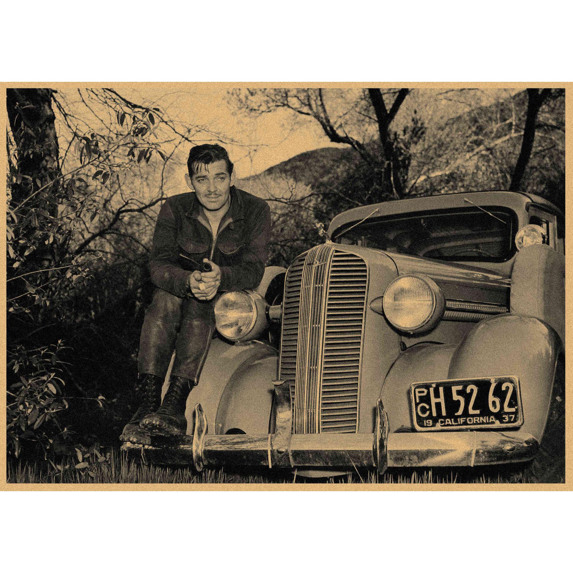 Clark Gable Retro Kraft Paper Poster: Hollywood Icon Decorative Wall Art 29.7X42cm(A3 size)
Clark Gable Retro Kraft Paper Poster: Hollywood Icon Decorative Wall Art 29.7X42cm(A3 size)