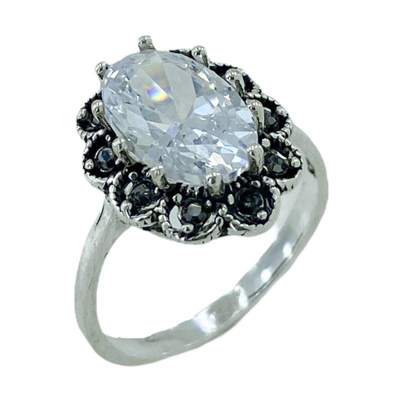 Повседневное кольцо из серебра 925 пробы с подлинным марказитом и цирконом
Повседневное кольцо из серебра 925 пробы с подлинным марказитом и цирконом