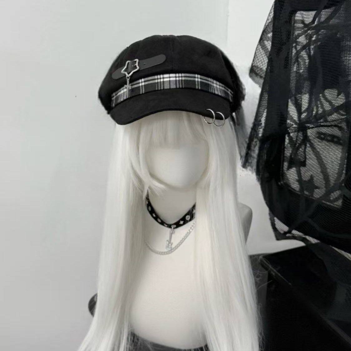 Punk Berets Abby Fashion Plaid Gothic Hotties Lop-eared Bunny Hats Long-eared Rabbit Hats Cute Beret
Punk Berets Abby Fashion Plaid Gothic Hotties Lop-eared Bunny Hats Long-eared Rabbit Hats Cute Beret