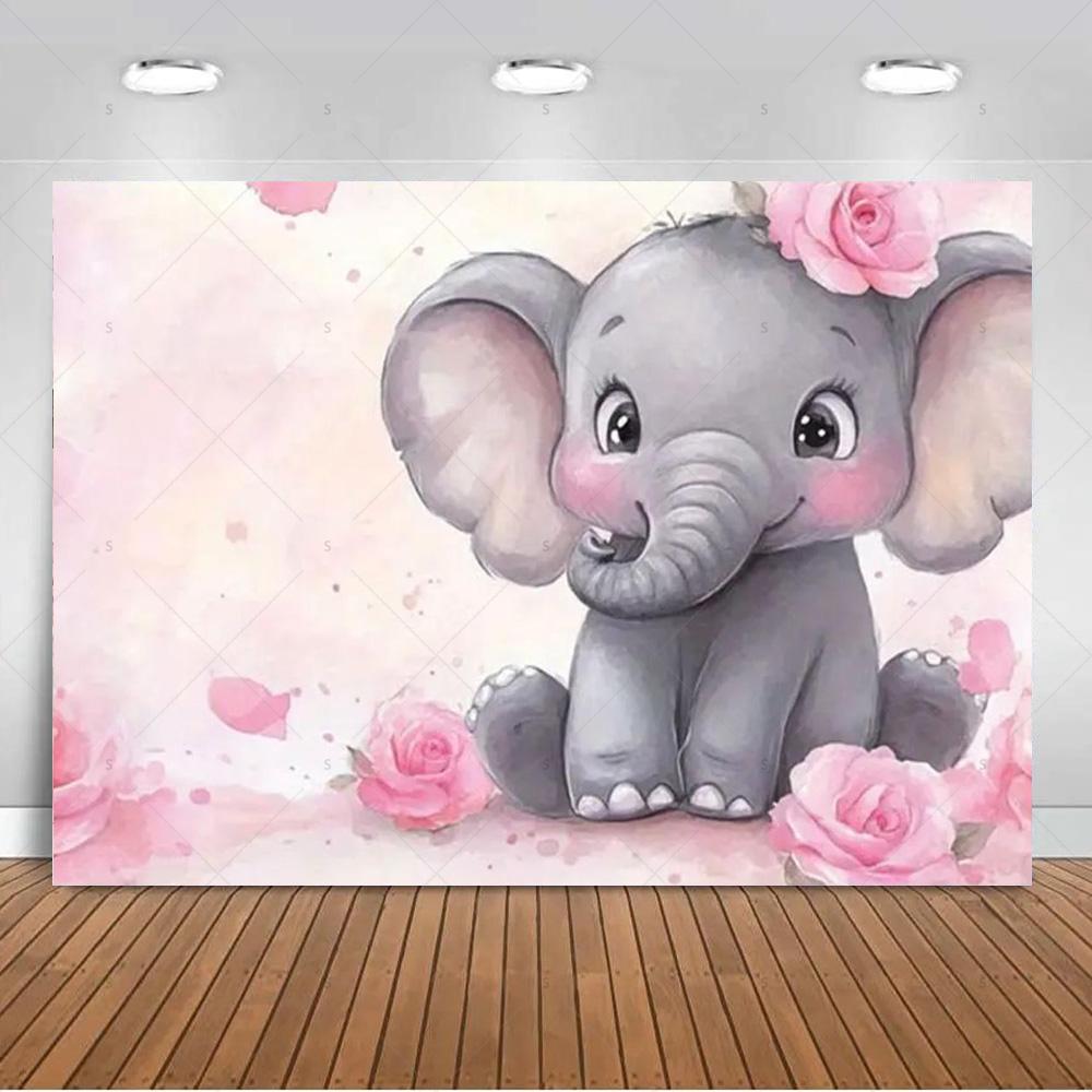 Cartoon Elephant Flower Photography Backdrop Kids Birthday Party Decor Background Baby Shower Supplies Newborn Photo Shoot Props 120X90CM
Cartoon Elephant Flower Photography Backdrop Kids Birthday Party Decor Background Baby Shower Supplies Newborn Photo Shoot Props 120X90CM