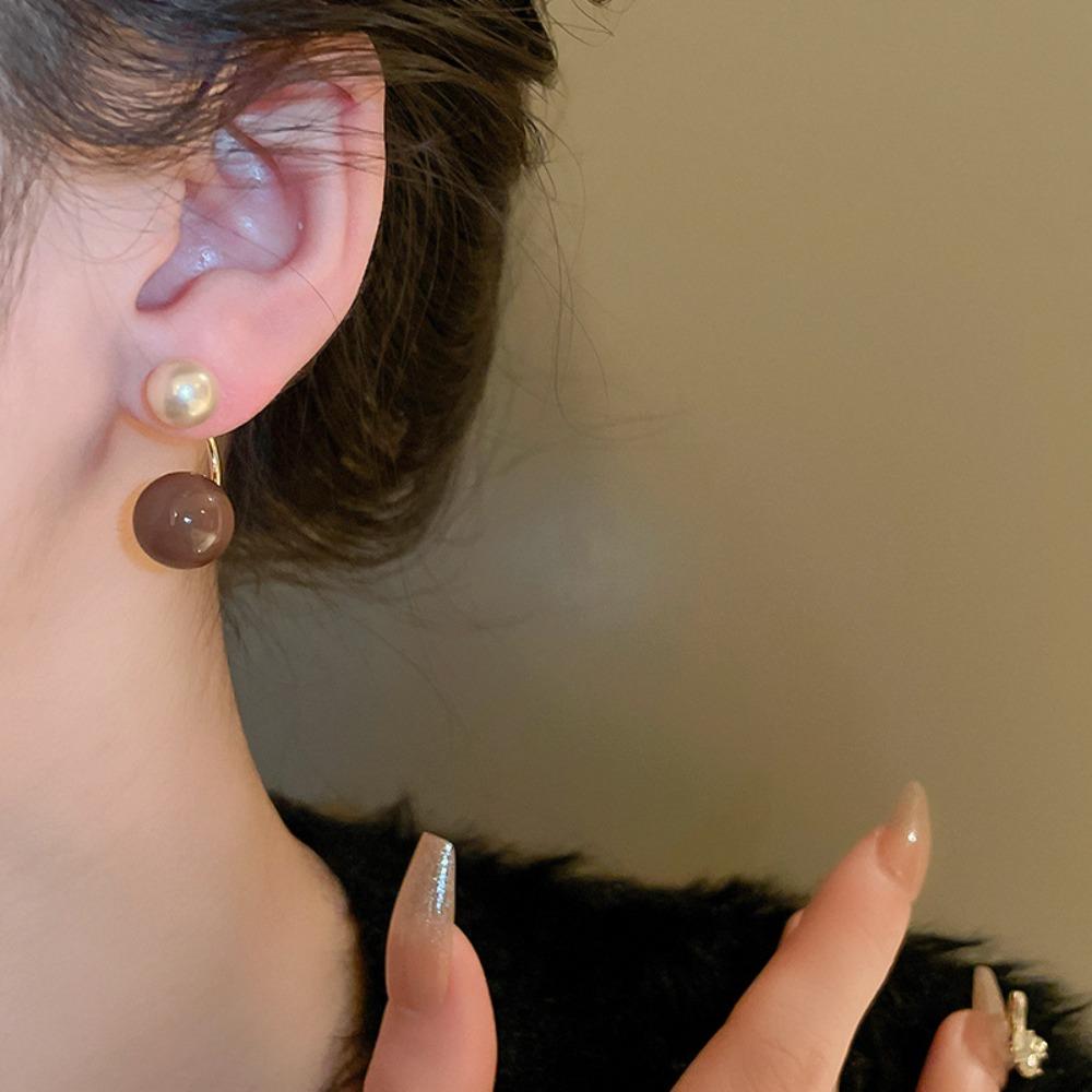 Ear Studs Pearl Earrings Coffee Color Pearl Drop Earrings Korean Ins Style Pearl Ear Pendant Party
Ear Studs Pearl Earrings Coffee Color Pearl Drop Earrings Korean Ins Style Pearl Ear Pendant Party