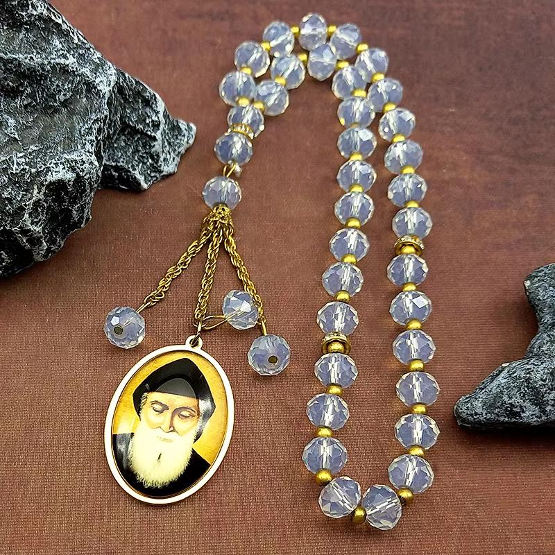 Orthodox Church Saint Charbel Glass Medal Pendant Necklace for Women Men Stainless Steel Gold Color Amulet Faith Jewelry Gift
Orthodox Church Saint Charbel Glass Medal Pendant Necklace for Women Men Stainless Steel Gold Color Amulet Faith Jewelry Gift
