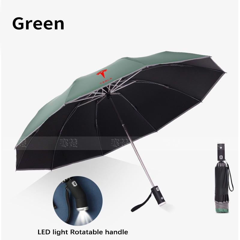For Tesla Model 3 Model Y Model S Model X Cybertruck Beast Roadster Car Led Light Automatic Folding Windproof Sunshade Umbrella
For Tesla Model 3 Model Y Model S Model X Cybertruck Beast Roadster Car Led Light Automatic Folding Windproof Sunshade Umbrella