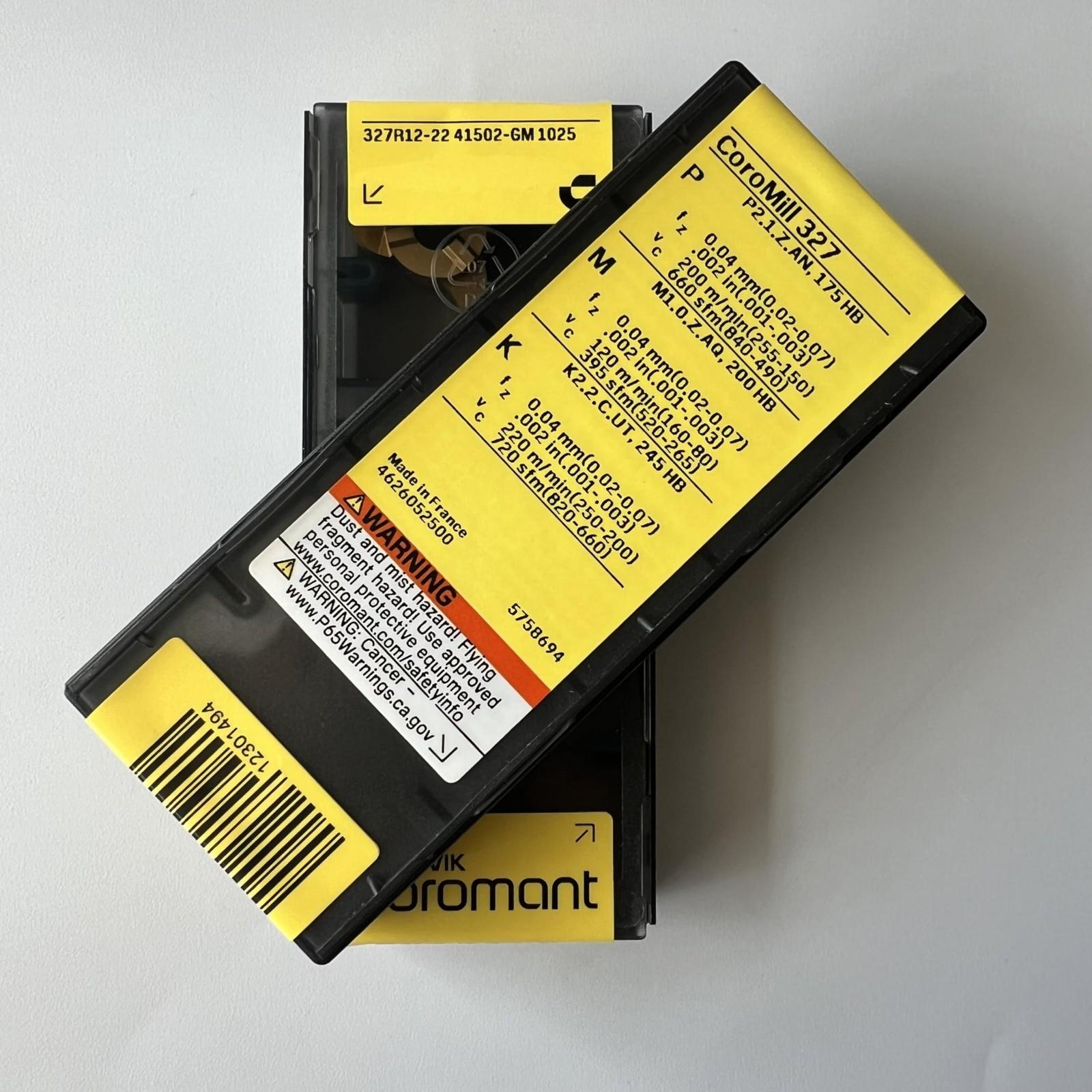 SANDVIK / 327R12-2241502-GM 1025 / Original Swedish hard alloy blade 2 Pcs
SANDVIK / 327R12-2241502-GM 1025 / Original Swedish hard alloy blade 2 Pcs