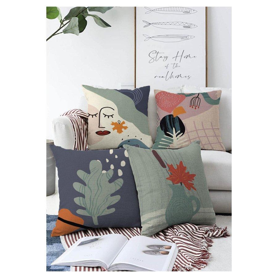 Набор чехлов для подушек с двусторонним принтом из 4 предметов 43 x 43 разноцветный
Набор чехлов для подушек с двусторонним принтом из 4 предметов 43 x 43 разноцветный