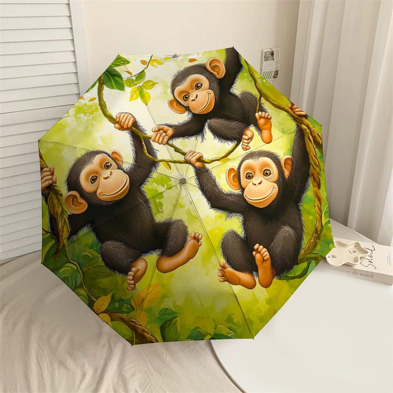 1PC chimpanzee jungle Umbrella-8-Rib Reinforced Portable Folding Travel Suitable for All Seasons Outdoor Daily Use-J362
1PC chimpanzee jungle Umbrella-8-Rib Reinforced Portable Folding Travel Suitable for All Seasons Outdoor Daily Use-J362