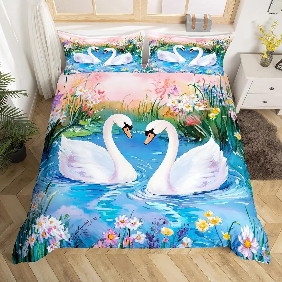 Comforter Swan Lake Bedding Set Butterfly Twin Wild Animal Comforter Couple Gift Romantic Valentine S Day Wedding Decor Comforter (quilt)-EU Single(135*200cm)3pcs
Comforter Swan Lake Bedding Set Butterfly Twin Wild Animal Comforter Couple Gift Romantic Valentine S Day Wedding Decor Comforter (quilt)-EU Single(135*200cm)3pcs