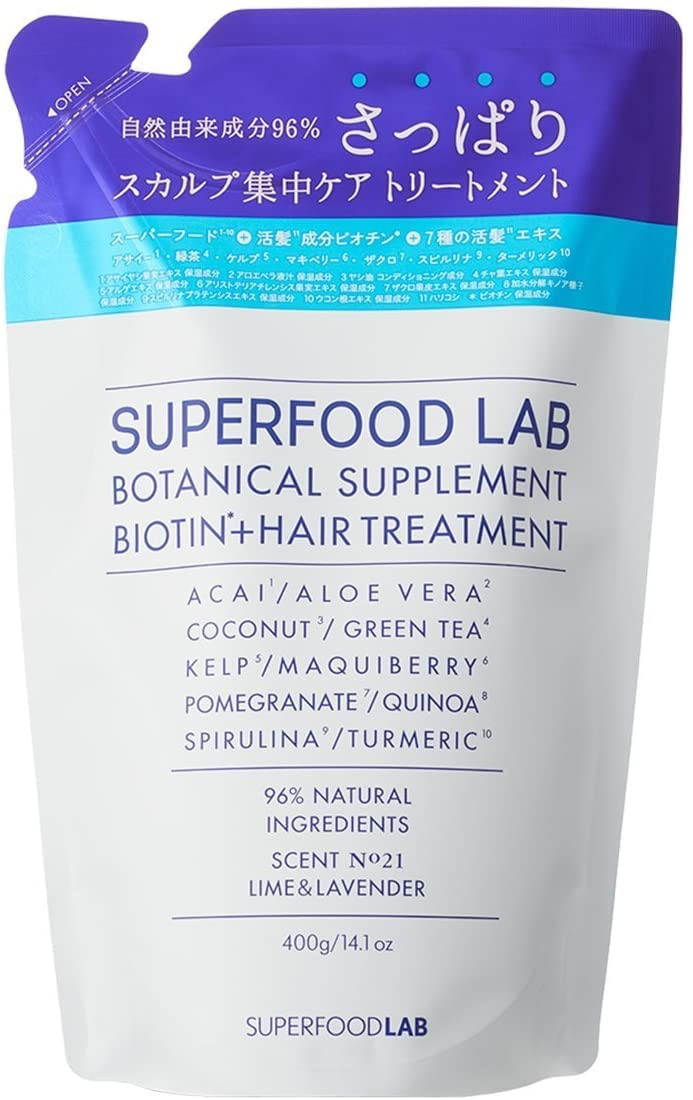 SUPERFOOD LAB Scalp Essence Refreshing Treatment Made with Natural Large Capacity SFL Refill, 400g, 96% Ingredients, Paraben-Free, Biotin-Infused,
SUPERFOOD LAB Scalp Essence Refreshing Treatment Made with Natural Large Capacity SFL Refill, 400g, 96% Ingredients, Paraben-Free, Biotin-Infused,