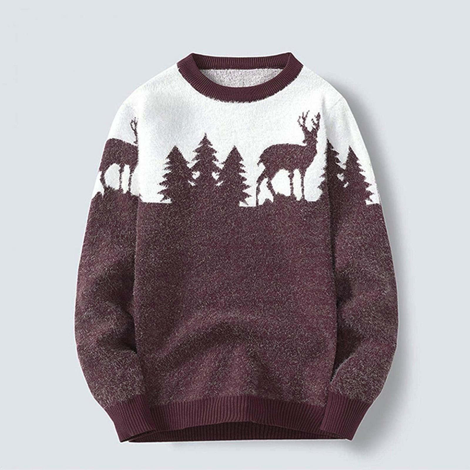 Men s Fashion Long Sleeve Printed Keep Warm Casual Round Neck Sweater Top XL винний
Men s Fashion Long Sleeve Printed Keep Warm Casual Round Neck Sweater Top XL винний