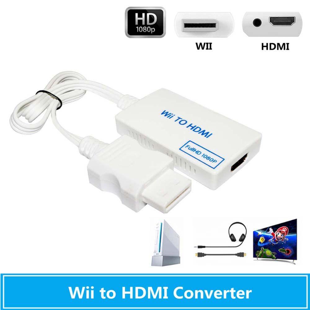 Connector Full HD Wii To HDMI Adapter Wii2 Converter Video Audio Connector WII to HDMI Converter
Connector Full HD Wii To HDMI Adapter Wii2 Converter Video Audio Connector WII to HDMI Converter